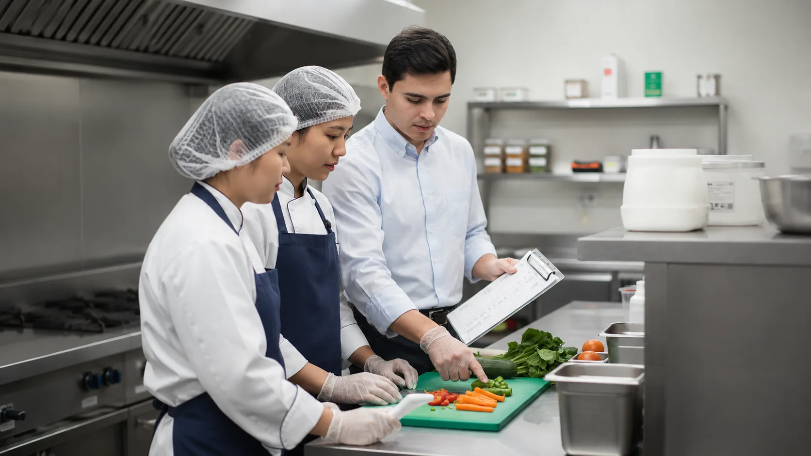 Acompañamiento técnico en una operación alimentaria